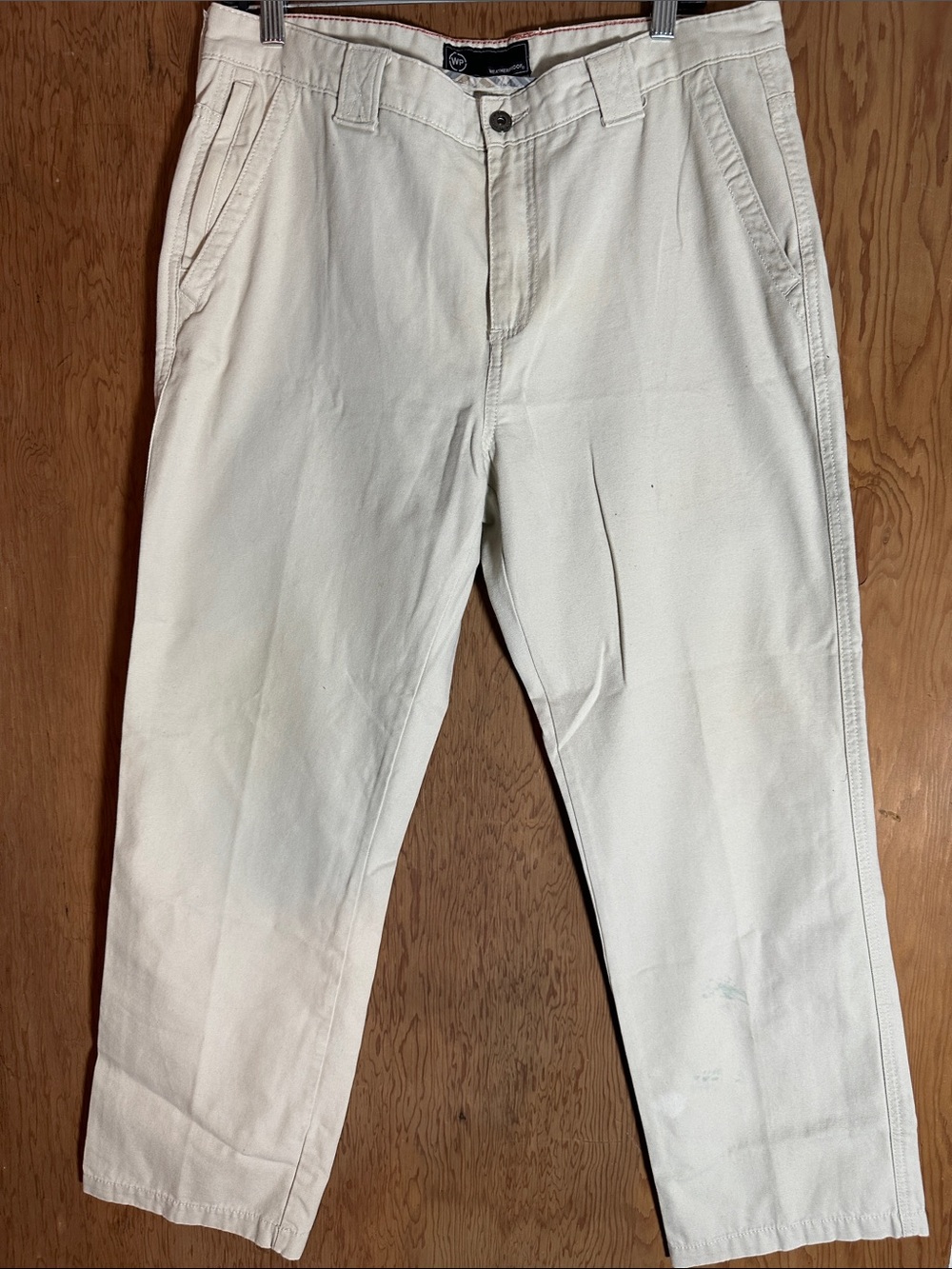 Weatherproof Men's Cream Chino Pants